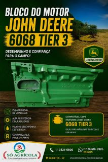 Bloco motor 6068 JD tier 3