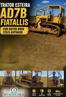 Trator de esteira fiatallis  AD7B