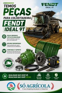 Temos peças para colheitadeira Fendt ideal 9T