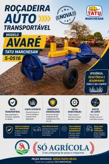 Roçadeira auto transportavel avaré tatu s-0516
